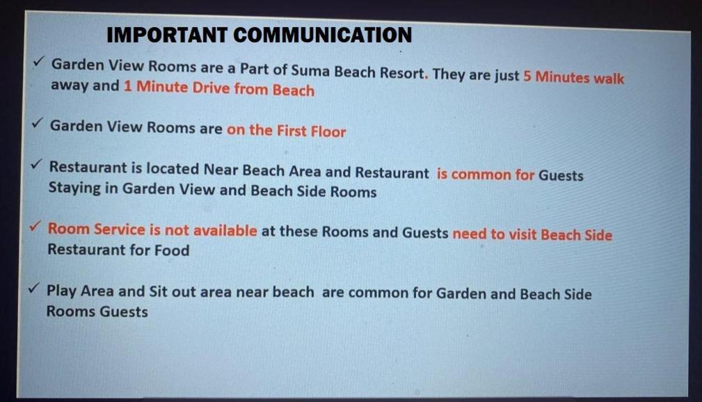 Suma Beach Resort Dāpoli Exterior foto